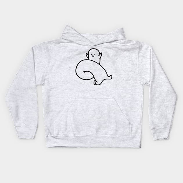 Squiggle Boy Kids Hoodie by sparkmark